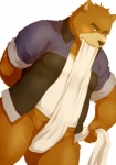 2013 anthro bear blush bottomless brown_fur brown_nose chubby clothed clothing coat fundoshi fur grizzly_bear half-dressed jacket japanese_clothing juuichi_mikazuki looking_at_viewer male mammal morenatsu nama overweight plain_background shirt tan_fur underwear white_background
Rating: Questionable
Score: 6
User: Munkelzahn
Date: August 27, 2013