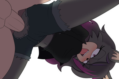 anal anal_only anal_penetration anthro anthro_penetrated bottomwear clothed clothed/nude clothed_female clothing female female_on_human female_penetrated from_behind_position human_on_anthro human_penetrating human_penetrating_anthro interspecies looking_pleasured low-angle_view male male/female male_human male_on_anthro male_penetrating male_penetrating_female nude nude_male pants penetration penile penile_penetration penis_in_ass sex simple_background tongue tongue_out torn_bottomwear torn_clothing torn_pants white_background anonymous_artist sega sonic_the_hedgehog_(series) fan_character lyra_the_wolf canid canine canis human mammal wolf absurd_res hi_res