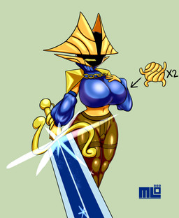 anthro big_breasts blue_clothing breasts clothing exercise female legwear not_furry solo stockings vaginal mi_lan slay_the_spire_2 the_regent humanoid absurd_res hi_res
