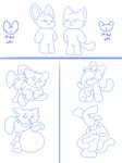 2_version_vore ahegao anthro duo female female/female looking_pleasured male male/female male/male oral_vore vore willing_pred willing_prey nikoransfw ych_(character) domestic_cat felid feline felis lagomorph leporid mammal rabbit 3:4 absurd_res blue_and_white hi_res monochrome