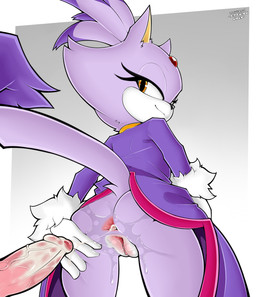 after_sex anthro anus bedroom_eyes bodily_fluids butt clothed clothing cum cum_from_ass cum_in_ass cum_inside cum_on_penis cum_string duo erection female fur genital_fluids genitals gloves hair hand_on_butt handwear humanoid_genitalia humanoid_penis leaking_cum looking_at_viewer looking_back narrowed_eyes penis purple_body purple_fur raised_clothing seductive simple_background smile spread_butt spreading standing tail vein veiny_penis vulva amazinggwen sega sonic_the_hedgehog_(series) blaze_the_cat domestic_cat felid feline felis mammal absurd_res digital_media_(artwork) hi_res