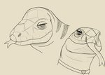 ambiguous_gender bedroom_eyes collar feral forked_tongue looking_at_viewer name_tag narrowed_eyes seductive simple_background solo tongue tongue_out krafteh lizard reptile scalie tegu teiid absurd_res hi_res monochrome