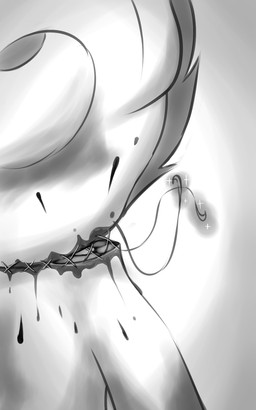 ambiguous_gender dead_eyes death decapitation gore hook severed_body_part severed_head sewing slit_throat solo thread fearingfun hasbro my_little_pony equid equine horse mammal 5:8 character_request digital_drawing_(artwork) digital_media_(artwork) hi_res monochrome