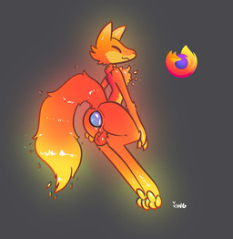 anal anal_penetration anthro balls biped egg egg_in_ass egg_insertion eyes_closed fur genitals glowing male male_penetrated orange_body orange_fur paws penetration rear_view simple_background solo tail xing1 firefox mozilla kit_(mozilla_firefox) canid canine fox mammal 2021 hi_res