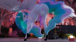animal_genitalia animal_penis anthro balls bent_over big_butt biped blurred_background breasts butt clothing crossgender equine_genitalia equine_penis eyelashes feathered_wings feathers footwear footwear_only fth_crossgender fti_crossgender genitals hair herm high_heels horn intersex looking_at_viewer looking_back mostly_nude multicolored_hair nipples outside penis pink_eyes pupils shoes shoes_only solo thick_thighs three-quarter_view vulva white_body wings loveslove friendship_is_magic hasbro my_little_pony mythology princess_celestia_(mlp) equid equine mammal mythological_creature mythological_equine winged_unicorn 16:9 3d_(artwork) 4k absurd_res digital_media_(artwork) hi_res widescreen