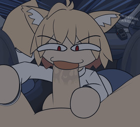 car_sex driving driving_car duo fellatio female high_speed male male/female oral penile sex weirdkoaladream a_thousand_miles tsukihime type-moon neco-arc humanoid animated hi_res