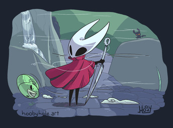 2_horns ambiguous_gender biped black_eyes duo_focus feral fingers green_body group gun holding_gun holding_melee_weapon holding_object holding_ranged_weapon holding_weapon horn melee_weapon orange_eyes outside ranged_weapon standing text thread trio water weapon wind thehoobyhole hollow_knight_(franchise) team_cherry hornet_(hollow_knight) the_knight_(hollow_knight) arthropod grub_(hollow_knight) humanoid vessel_(species) 2025 artist_name english_text female_(lore) half_sister_(lore) sibling_(lore) sister_(lore)