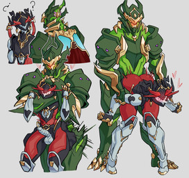 anal anal_penetration anthro arm_grab arm_pull bent_over blush duo erection from_behind_position machine male male/male male_penetrated penetration prison_guard_position question_mark rear_naked_choke sex kulodrones digital_extremes tencent warframe chroma_(warframe) chroma_prime nezha_(warframe) nezha_prime biomechanical humanoid prime_warframe robot warframe_(species) hi_res