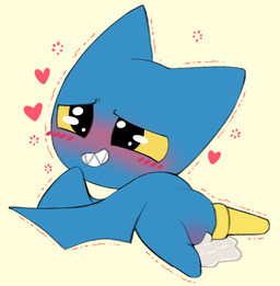 after_sex amputee anus blush bodily_fluids cum cum_in_ass cum_inside disability female feral genital_fluids heart_symbol looking_pleasured lying on_front pegleg presenting simple_background solo yellow_background yellow_eyes young young_feral pururing cartoon_network mao_mao:_heroes_of_pure_heart adorabat bat mammal 2019