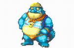 anthro belly blue_body bouncing_belly clothing half-closed_eyes hat headgear headwear male narrowed_eyes overweight overweight_anthro overweight_male scar solo speedo sprite swimwear visor_cap whistle_(object) nanadragon4 lifewonders tokyo_afterschool_summoners makara_(tas) crocodile crocodilian reptile scalie 2019 animated digital_media_(artwork) loop pixel_(artwork) pixel_animation short_playtime