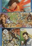 anthro base_three_layout blockage_(layout) borderless_panel dialogue eyes_close-up feral fight four_frame_image group holding_object holding_weapon horizontal_blockage machine male melee_weapon polearm saint scan speech_bubble text three_row_layout trident weapon khoo_fuk_lung manhua canid canine human mammal robot robot_feral comic malaysian_text traditional_media_(artwork) translated