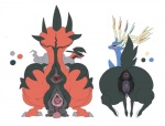 all_fours anime antlers anus blue_eyes blue_skin blush butt cervine claws darth_saburou deer dragon female fur hand_on_butt hooves horn i_can_see_forever legendary_pokémon lizard looking_at_viewer looking_back male mammal nintendo plain_background pokémon pussy red_skin reptile saggy scalie spread_butt spread_legs spreading standing tongue tongue_out video_games white_background wings xerneas yveltal
Rating: Explicit
Score: 16
User: forkU
Date: January 27, 2013
