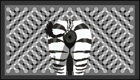 animal_genitalia animal_penis anus backsack balls black_border border butt equine_anus equine_genitalia equine_penis feral genitals male optical_illusion penis presenting presenting_anus presenting_hindquarters puffy_anus raised_tail solo stripes tail tail_tuft tuft conditional_dnp zelkothezeeb zelko equid equine mammal zebra 7:4 digital_media_(artwork) monochrome pixel_(artwork)