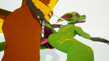anal anal_penetration anthro bdsm bondage bound butt claws collar duo erection female genitals horn leash leash_pull leashed_collar low_poly male male/female male_penetrating nude penetration penis scales sex simple_background submissive vulva kobold_dellarte kret vijaya humanoid kobold reptile scalie 16:9 3d_(artwork) 4k absurd_res digital_media_(artwork) hi_res widescreen