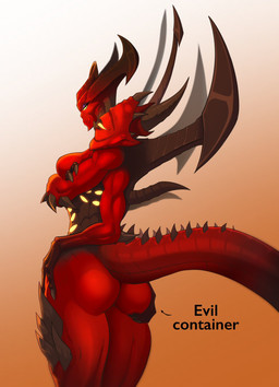 anthro athletic bedroom_eyes big_butt breasts bubble_butt butt butt_grab claws curvy_figure eyelashes female glowing hand_on_butt horn looking_at_viewer multi_limb muscular muscular_anthro muscular_female narrowed_eyes nude presenting presenting_hindquarters rear_view red_body seductive simple_background smile solo spikes spikes_(anatomy) tail text thick_thighs wide_hips spacemaxmarine blizzard_entertainment diablo diablo_3 diablo_(character) prime_evil_diablo demon english_text hi_res