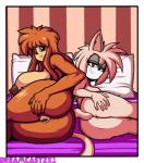 anthro anus big_breasts big_butt breasts butt duo female genitals huge_breasts huge_butt nipples nude pussy superbunnygt sega sonic_the_hedgehog_(series) andrea_(dreamcastzx1) fan_character eulipotyphlan hedgehog mammal digital_media_(artwork) hi_res