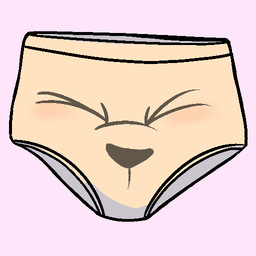 anthro black_nose clothing clothing_transformation eyes_closed panties pink_background simple_background solo transformation underwear underwear_transformation yellow_clothing yellow_panties yellow_underwear cameroo cameroo_(character) animate_inanimate living_clothing 1:1 animated high_framerate