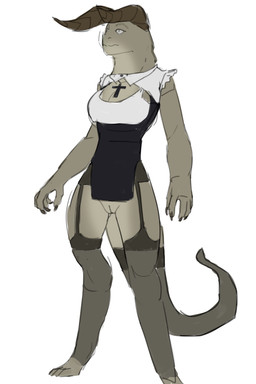 anthro big_breasts breasts clothing conventual cross cross_necklace female genitals horn jewelry legwear necklace non-mammal_breasts nude nun_outfit solo stockings tail vulva hecreat fallout microsoft deathclaw scalie 2:3 absurd_res digital_media_(artwork) hi_res