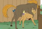 2014 anal anal_insertion anal_penetration animal_genitalia anus backlash91 balls blonde_hair blush crying cum cum_in_ass cum_inside dildo duo equine female feral feral_on_feral grass hair hooves horse horsecock insertion male mammal open_mouth orange_hair outside penetration penis pussy sex_toy size_difference standing tongue tongue_out
Rating: Explicit
Score: 12
User: Finchmaster
Date: March 12, 2014