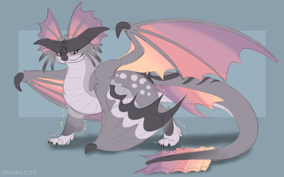 fin fin_frill frill_(anatomy) head_crest head_frill looking_at_viewer membrane_(anatomy) membranous_frill membranous_wings mid_transformation scales solo toony transformation wings symrea mythology dragon mythological_creature mythological_scalie scalie 16:10 sketch widescreen
