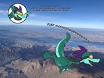 anthro eyewear female goggles skydiving solo teeth text tongue toony sarcolopter catie_the_caiman alligatorid caiman crocodilian reptile scalie colored english_text hi_res