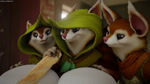 anthro blue_eyes bread brown_body brown_fur claws clothed clothing eye_twitch female food fur group handjob hood humor penile sex shaking smile square_crossover trembling white_body white_fur lonely_animation dota valve hoodwink_(dota) mammal rodent sciurid tree_squirrel 16:9 3d_(artwork) animated blender_(artwork) digital_media_(artwork) no_sound short_playtime webm widescreen