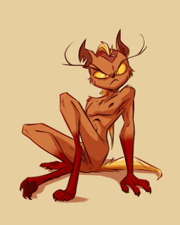 angry anthro anus brown_body brown_fur feet female fingers flat_chested fur genitals looking_at_viewer nipples nude simple_background sitting solo tail toes vulva fluttershythekind mythology madeline_gevaudan canid canine mammal mythological_canine mythological_creature werecanid werecanine werecreature werewolf digital_media_(artwork) hi_res