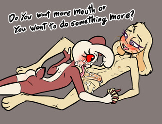 3_toes 5_fingers adolescent adolescent_on_adolescent after_fellatio after_oral after_orgasm after_sex anthro anthro_on_anthro areola balls biped black_eyebrows black_eyes black_nose black_text blush blush_lines bodily_fluids brown_body brown_ears brown_fur brown_tail brown_whiskers buckteeth butt collarbone crooked_whiskers crossgender cum cum_on_belly cum_on_body cum_on_ear cum_on_face cum_on_leg cum_on_own_penis cum_on_penis cum_on_self cum_on_tongue dialogue duo eye_contact eyebrows eyelashes feet fellatio female female_anthro femboy fingers flat_chested foreskin ftm_crossgender fur genital_fluids genitals glans half-closed_eyes half-erect hand_holding hand_on_leg hand_on_thigh head_tuft humanoid_genitalia humanoid_hands humanoid_penis interlocked_fingers intraspecies licking long_eyelashes long_tongue looking_at_another looking_up_at_partner lying male male/female male_anthro multicolored_body multicolored_fur multicolored_penis narrowed_eyes nude nude_anthro nude_female nude_male on_back on_front open_mouth oral partially_retracted_foreskin penile penis penis_lick pink_glans pink_penis pink_tongue plantigrade purple_eyelashes purple_eyes red_sclera sex shoulder_blades snout sweat sweaty_face tail talking_to_another talking_to_partner tan_balls tan_body tan_ears tan_fur tan_nose tan_penis teeth text toes tongue tongue_out tuft two_tone_body two_tone_fur two_tone_penis two_tone_tail whiskers white_body white_ears white_fur white_tail yellow_areola yellow_inner_ear young young_anthro young_female young_male young_on_young soulcentinel roommates:motha molly_(roommates) vanny_(soulcentinel) lagomorph leporid mammal rabbit 2025 english_text handwritten_text adult_(lore)
