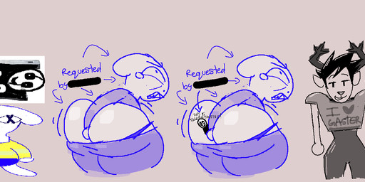 ambiguous_gender anthro antlers anvil balls big_butt bodily_fluids bottomwear bottomwear_down butt censor_bar clothed clothing death digging_into_butt football_jersey genitals group horn open_mouth pants pants_down partially_clothed tears teeth text x_eyes zlut385 deltarune undertale undertale_(series) chester_holiday gaster togore_dreemurr bovid caprine deer goat mammal colored digital_drawing_(artwork) digital_media_(artwork) drawpile_(artwork) english_text hi_res