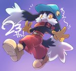 5_fingers anthro black_body black_fur bottomwear clothed clothing fingers footwear fur gloves grammatical_error handwear hat headgear headwear long_ears male open_mouth pants shoes solo text yellow_eyes ikttknn ikuta_takanon bandai_namco klonoa_(series) klonoa domestic_cat felid feline felis lagomorph leporid mammal rabbit hi_res