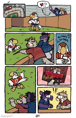 baseball group heart_symbol male mascot pog_face stadium text trio daverage dozendav mythology jaz_(laughingboye) nbdog accipitrid accipitriform alligator alligatorid avian bird border_collie canid canid_demon canine canis collie crocodilian demon domestic_dog eagle hellhound herding_dog mammal mythological_canine mythological_creature pastoral_dog reptile scalie sheepdog absurd_res comic english_text hi_res