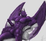 anthro electronics erection male muscular muscular_male phone pillow solo tail wings vekyn european_mythology mythology dragon mythological_creature mythological_scalie scalie western_dragon digital_media_(artwork) digital_painting_(artwork) hi_res painting_(artwork) tagme