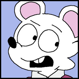 anthro bald blue_background buckteeth clothed clothed_anthro clothed_male clothing collared_shirt fur looking_aside male male_anthro open_mouth red_clothing red_shirt red_topwear round_ears shirt simple_background solo teeth topwear white_body white_fur freoncat normalsville peter_(normalsville) mammal mouse murid murine rodent 1:1 2025 colored english_description flat_colors headshot_portrait icon low_res portrait