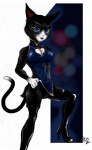 abstract_background black_fur blue_eyes boots cat china_dress chinese_dress cleavage clothed clothing dress fangs feline female fur high_heels kitty_softpaws looking_at_viewer mammal multi-colored_body multi-colored_fur open_mouth pink_nose plain_background presenting puss_in_boots pussy raised_leg rubber shiny skirt smile solo spread_legs spreading teeth thigh_boots two_tone_fur white_background white_fur
Rating: Explicit
Score: 13
User: k2
Date: February 13, 2013