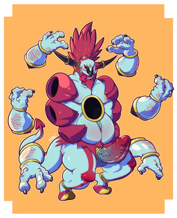 abstract_background balls big_penis butt erection floating_hands foreskin genitals glans hair humanoid_genitalia humanoid_penis looking_at_viewer male multi_arm multi_limb multi_tongue navel nipples not_furry nude open_mouth orange_eyes penis pubes red_hair retracted_foreskin sharp_teeth simple_background smile solo teeth tongue tongue_out vein veiny_penis dogfu nintendo pokemon generation_6_pokemon genie hoopa hoopa_(unbound) humanoid legendary_pokemon pokemon_(species) 2015 absurd_res hi_res