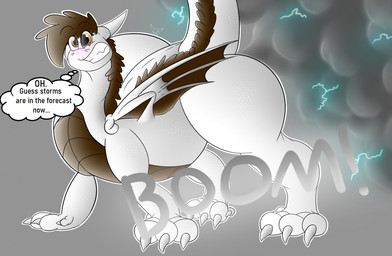 big_butt butt cloud fart fart_cloud forecast huge_butt hyper hyper_butt surprised surprised_face thick_thighs weatherdragon mythology weather(character) dragon mythological_creature mythological_scalie scalie