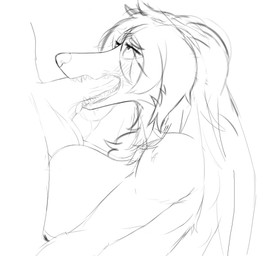 anthro areola balls big_balls big_breasts big_penis blush blush_lines bodily_fluids breast_squish breasts deep_throat dripping duo erection eyes_closed fellatio female fur fur_tuft genital_fluids genitals gums hair huge_breasts human_on_anthro interspecies looking_at_another looking_pleasured male male/female male_penetrating nipples nude open_mouth oral oral_penetration penetration penile penis penis_tip saliva saliva_drip saliva_on_balls saliva_on_face saliva_on_penis saliva_on_tongue saliva_string sex simple_background squish sucking sucking_tip swallowing teeth teeth_showing tongue tongue_out tuft doctorcure anastasia_(doctorcure) borzoi canid canine canis domestic_dog human hunting_dog mammal sighthound 2025 absurd_res hi_res monochrome sketch unfinished