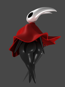 anthro female shortstack solo argos90 hollow_knight_(franchise) team_cherry hornet_(hollow_knight) 3:4 3d_(artwork) blender_(artwork) digital_media_(artwork) hi_res