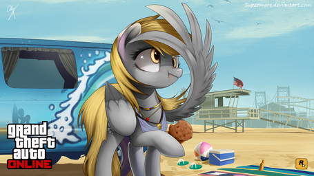 american_flag blonde_hair cutie_mark derp_eyes eating feathered_wings feathers female feral food grey_body grey_feathers hair medium_truck muffin solo text truck united_states_of_america van vehicle wings yellow_eyes supermare_(artist) friendship_is_magic grand_theft_auto grand_theft_auto_v hasbro my_little_pony mythology rockstar_games derpy_hooves_(mlp) equid equine mammal mythological_creature mythological_equine pegasus 16:9 2015 crossover english_text hi_res widescreen