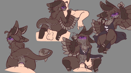 3_fingers 4_ears animal_genitalia anthro anthro_penetrated anus balls black_sclera blush blush_lines bodily_fluids chest_tuft clothed clothing dress duo feathered_arms female female_anthro female_on_human female_penetrated fingers from_behind_position from_front_position genital_fluids genitals grey_background human_on_anthro human_penetrating human_penetrating_anthro human_penetrating_female interspecies looking_back looking_pleasured male male/female male_human male_on_anthro male_penetrating male_penetrating_female mastery_position mismatched_genitalia mismatched_vulva multi_ear nude open_mouth partially_clothed penetration penile penile_penetration penis penis_in_vagina sex simple_background smile solo_focus tail teeth tongue tongue_out tuft vaginal vaginal_fluids vaginal_penetration winged_arms wings botanics avali avian human mammal 16:9 hi_res signature widescreen