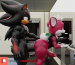 3d_(artwork) anal anal_penetration anthro balls bent_over big_butt black_body black_fur bodily_fluids bottomless butt camseven chip_(sonic) clothed clothing digital_media_(artwork) duo english_text erection eulipotyphlan femboy from_behind_position fur genitals gym hair half-closed_eyes hand_on_butt hedgehog hi_res looking_back male male/male male_penetrated male_penetrating male_penetrating_male mammal narrowed_eyes patreon patreon_logo penetration red_body red_fur sega sex shadow_the_hedgehog side_view size_difference smile sonic_the_hedgehog_(series) sonic_unleashed sweat teapot_(body_type) text thick_thighs topwear unknown_species watermark white_hair wide_hips wings