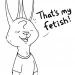 ?_face ambiguous_gender anthro buckteeth cheek_tuft clothed clothing dialogue exclamation_point facial_tuft open_mouth open_smile shirt simple_background smile solo t-shirt teeth text tongue topwear tuft white_background anothercolouranon disney zootopia anon lagomorph leporid mammal rabbit 1:1 black_and_white english_text icon monochrome reaction_image