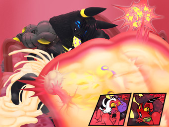 abdominal_bulge anthro anthro_penetrating anthro_penetrating_humanoid aphrodisiac arm_tattoo balls big_balls big_penis black_body black_fur black_hair blue_eyes bodily_fluids bulge butt collar cuckold cum cum_in_ass cum_in_ovaries cum_inflation cum_inside cumflated_ovaries cybernetic_arm cybernetic_limb cybernetics dominant female forearm_tattoo forearms fur genital_fluids genitals glowing glowing_eyes glowing_genitalia glowing_markings glowing_tattoo glowing_tongue group hair heart_eyes heart_symbol huge_balls huge_penis humanoid_genitalia humanoid_on_anthro humanoid_penetrated humanoid_penis hyper hyper_abdominal_bulge hyper_balls hyper_genitalia hyper_inflation hyper_ovaries hyper_penis impregnation inflation larger_anthro larger_dom larger_male leaking_cum lips long_tongue looking_pleasured machine male male/female male/male male_anthro male_impregnation male_penetrated male_penetrating male_penetrating_male markings muscular muscular_male nipples nude_anthro nude_male penetration penis pregnant pregnant_female restrained restrained_by_tentacles ridiculous_fit sex size_difference smaller_female smaller_humanoid smaller_male smaller_penetrated sperm_cell sperm_cell_with_face sperm_dominating_ovum tail tail_wrapped_around_arm tattoo tentacle_penetration tentacle_pumping_cum tentacle_sex tentacles text tongue tongue_in_throat tongue_insertion tongue_out tongue_pumping_aphrodisiac tongue_suckers trio x-ray_view yellow_markings yellow_penis kafiro_element egyptian_mythology hellaverse helluva_boss middle_eastern_mythology mythology nintendo pokemon anubis anubis_rose_(character) millie_(helluva_boss) moxxie_(helluva_boss) canid canine deity eeveelution generation_2_pokemon humanoid imp mammal mythological_canine mythological_creature pokemon_(species) umbreon werecanid werecanine werecreature werewolf 4:3 absurd_res hi_res