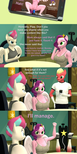 anthro barefoot bed breasts cleavage clothed clothing colored_nails colored_toenails dialogue dildo dildo_insertion donation_message electronics feet female furniture genitals group hands_behind_head inside knot knotted_dildo livestream male moan nails navel nipples nude ouch pain_stars penetration phone punch riding_dildo sex_toy sex_toy_insertion text toenails toes tongue tongue_out vaginal vaginal_penetration vulva wings papadragon69 hasbro mlp_g5 my_little_pony mythology pipp_petals_(mlp) sprout_cloverleaf_(mlp) zipp_storm_(mlp) earth_pony equid equine horse mammal mythological_creature mythological_equine pegasus pony 3d_(artwork) absurd_res comic digital_media_(artwork) english_text hi_res source_filmmaker_(artwork)