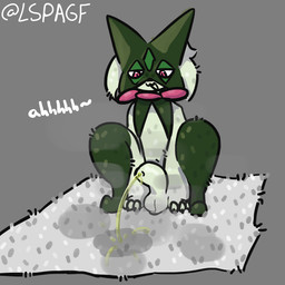 anthro balls bodily_fluids carpet claws foreskin genital_fluids genitals male male_peeing multicolored_body musk peeing peeing_on_carpet peeing_on_ground penis piss_destruction solo urine urine_on_ground urine_stream watersports lspagf nintendo pokemon generation_9_pokemon meowscarada pokemon_(species) 1:1 absurd_res hi_res