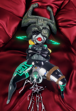 anthro armor arms_tied ball_gag balls bdsm big_balls big_penis black_body blindfold blonde_hair bodily_fluids bondage bound chastity_cage chastity_device clothing cum cum_on_ground cum_stain ejaculation feet gag genital_fluids genitals gynomorph hair halter harness_ball_gag harness_gag headgear helmet huge_balls huge_penis intersex latex latex_clothing latex_skinsuit lock padded_room padlock penile penis restraints rope rope_bondage sex_toy skinsuit solo tight_clothing translucent translucent_latex vibrator vibrator_on_chastity_cage vibrator_on_penis wand_vibrator futadolly zy0n7_(modeler) nintendo the_legend_of_zelda twilight_princess midna imp 3d_(artwork) digital_media_(artwork) hi_res