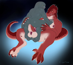 anal anal_penetration anthro anus balls big_balls big_butt big_penis butt duo erection genitals grey_body hand_on_butt male male/male male_penetrated male_penetrating male_penetrating_male mandibles nude penetration penile penile_penetration penis penis_in_ass red_body red_scales scales sex smile tail cybertuna halo_(series) microsoft xbox_game_studios zartersus alien lizard reptile sangheili scalie hi_res