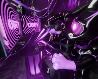anthro clothing drone dronification duo furniture gas_mask hypnosis hypnotic_screen hypnotic_visor latex latex_clothing latex_skinsuit lock_symbol machine male male/male mask mind_control null_bulge skinsuit spiral spiral_screen text tight_clothing tube tanza3d e16f_(tanza3d) tanza_(tanza3d) protogen 3d_(artwork) digital_media_(artwork) english_text hi_res
