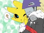 ? beelzemon black_nose black_sclera blsuh blue_eyes chest_tuft claws clothed clothing digimon facial_markings fur hug markings renamon smile takao-hikari tuft
Rating: Safe
Score: 2
User: ChestFox
Date: March 23, 2014