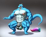 balls chastity_cage chastity_device genitals latex male muscular muscular_male nipple_piercing nipple_ring nipples nude oral penis piercing ring_piercing sex_toy solo redremy7 mythology lostdragon_chen dragon mythological_creature mythological_scalie scalie hi_res